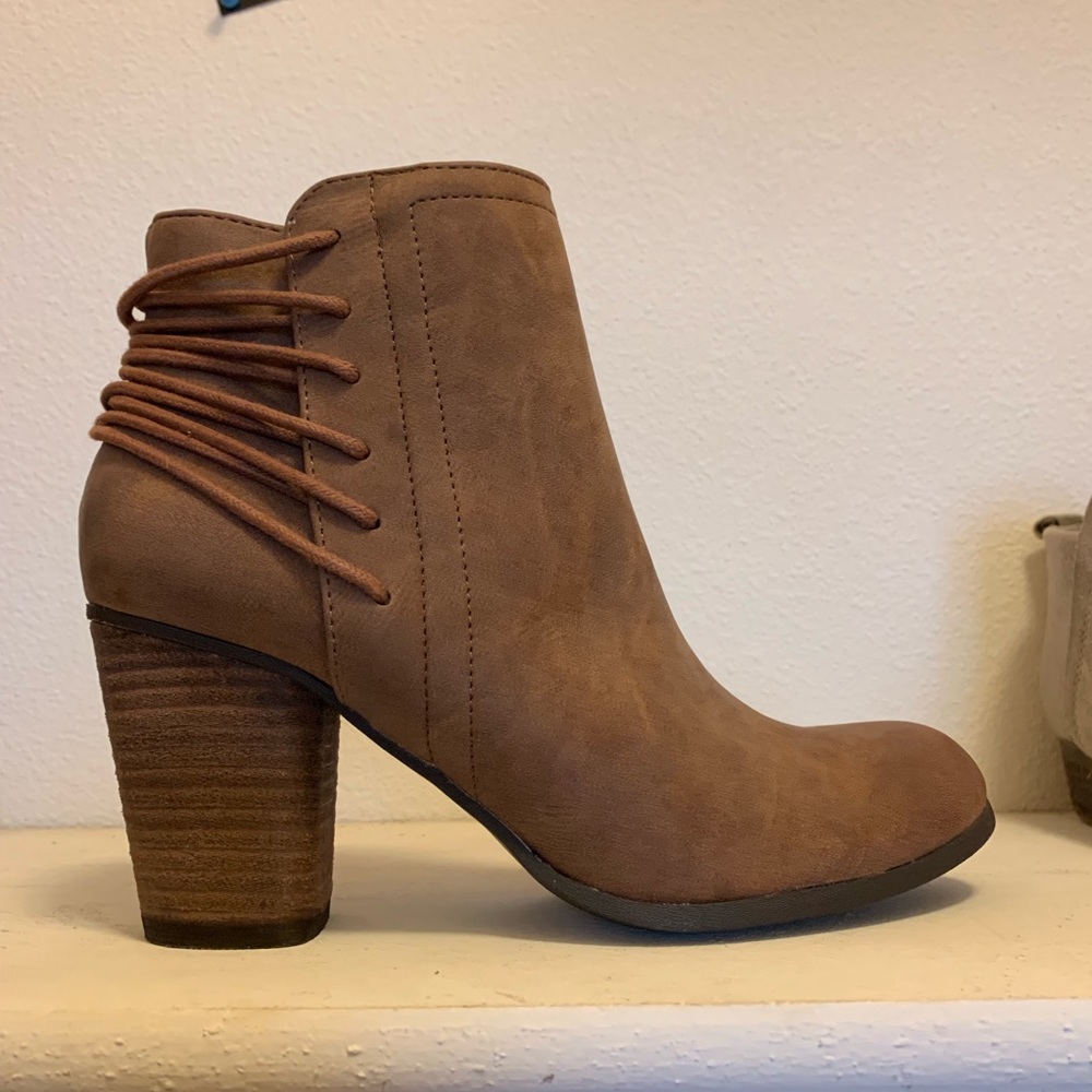 Heeled Brown Booties